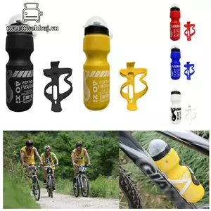 Nhíp Hũj 750ml Cho Xe Đạp Leo Núi - Chai Nước Uống Kèm Giá Đỡ