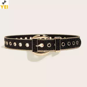 Thắt Lưng Goth Punk Cho Nữ Và Bé Gái Với Chiếc Kim Cương Giả Phù Hợp Với Quần Jean Rộng