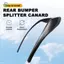Dành Cho -Golf 7 MK7 GTD 2012-2015 Phía Sau Cản Bộ Chia Canard Đèn Sương Mù Ánh Sáng Lỗ Thông Khí Bên Viền Bao Da Sáng Đen