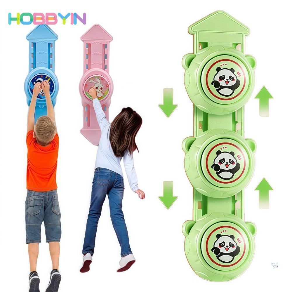 Bộ đếm nhảy cao HOBBYIN thiết kế hoạt hình Panda và Thỏ, phù hợp cho trẻ em huấn luyện nhảy dọc với khả năng điều chỉnh độ cao.