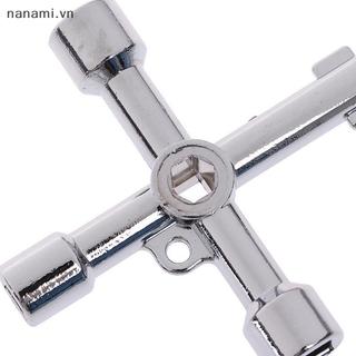 [nanami] Chìa Khóa Tiện Ích 4 Chiều Cho Điện Nước Đồng Hồ Khí Hộp Tủ Khóa Mở Tủ [VN]