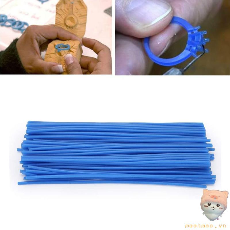 Bộ dây sáp đúc mặt trăng 2.5mm màu xanh, dùng để tạo hoa văn trang sức