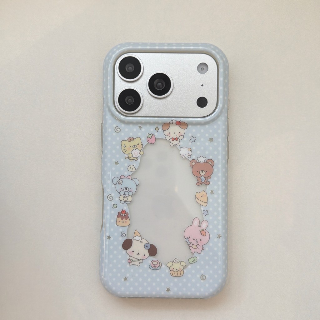 Ốp điện thoại động vật có dấu chấm cho iPhone 17 Pro Max 17 16 15 14 13 Vỏ bảo vệ chống sốc