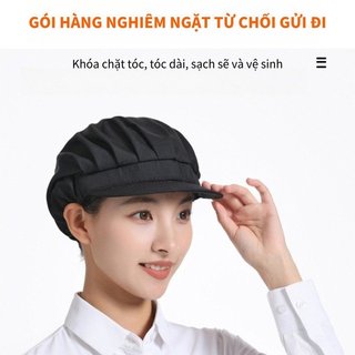 Mũ lưới bông polyester thoáng khí, dùng cho bếp và nhà máy