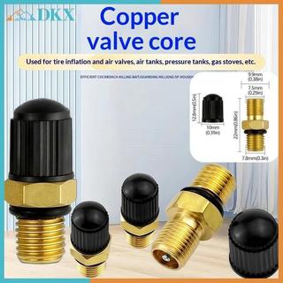 DKX M8x1 Thân van lốp bằng đồng thau cho ô tô Xe đạp Xe máy Van khí có độ chính xác cao có nắp lốp Phụ kiện lạm phát không khí.