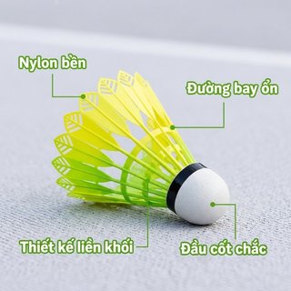 Cầu lông bằng Nylon - 12 gói - Dẻo dai, phù hợp cho các hoạt động thể thao trong nhà và ngoài trời