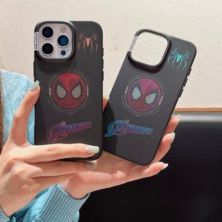 Ốp điện thoại doanh nghiệp từ tính hình người nhện mờ hai lớp cho iPhone 17 16 15 14 13 Pro Max