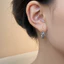 Bông tai nữ cá tính zircon hình học màu vàng thời trang