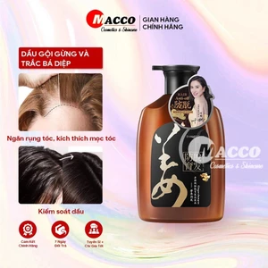 Dầu Gội Gừng Trắc Bá Diệp (500ml) Giảm Dầu Ngứa, Ngăn Rụng Tóc, Tăng Mọc Tóc