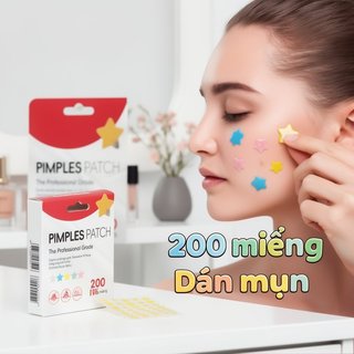 Star Acne Patches 200 Chiếc Vô Hình Hydrocolloid Chăm Sóc Điểm Da Làm Dịu Người Lớn Tuổi Teen Sử Dụng