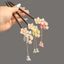 Mới Phong Cách Trung Hoa Lily Của Thung Lũng Tua Rua Bước Lắc Kẹp Tóc Phong Cách Cổ Đại Sườn Xám Hanfu Chảo Tóc Bằng Gỗ Kẹp Tóc Sang Trọng Kẹp Tóc Phụ Kiện Tóc Nữ