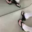 TT Mùa Hè 2026 Phong Cách Mới Mũi Vuông Da Lộn Flip-Flops Stiletto Gót Chân Flip-Flops Giày Sandal Nữ Gót Thấp