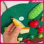 JASMINE 1 Bộ Trái Cây Giả Vờ Chơi Trò Chơi Nhà Bếp Bé Nỉ Ban Chơi Đồ Chơi Thực Phẩm Treo Tường Stier Kỹ Năng Vận Động Tinh Tế Đồ Chơi Giáo Dục Sớm JASMINE