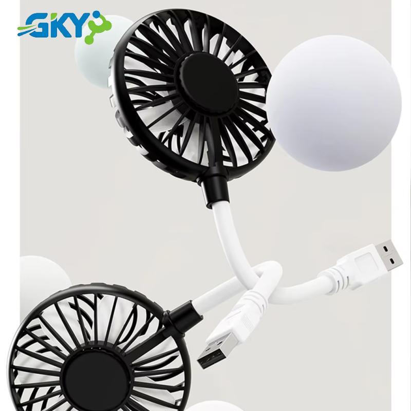 GKY 1 Cái Im Lặng Làm Mát Không Dây Mini Chơi Cắm Quạt Mùa Hè Dài USB Sạc Quạt Cầm Tay GKY