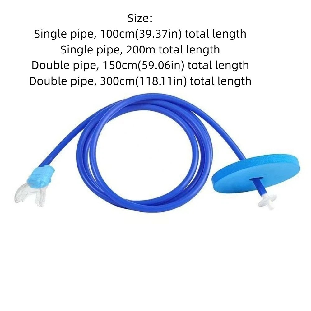 Ống bơi khô OUSXA, ống thở silicon gập, đơn/đôi, chống sặc nhẹ