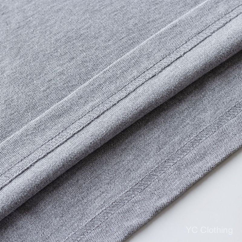 Áo sơ mi polo cổ màu trơn dành cho nam, thiết kế rộng rãi, quần áo nam hợp thời trang, áo thun cotton ngắn tay cổ màu trơn mùa hè CGYG