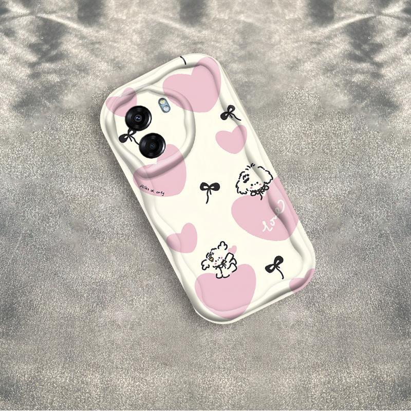 Thích hợp cho OPPO A5X A6 Pro A6X 4G 5G 3D Thẩm Mỹ Mềm TPU Nơ Tình Yêu Vỏ Điện Thoại Chống Sốc