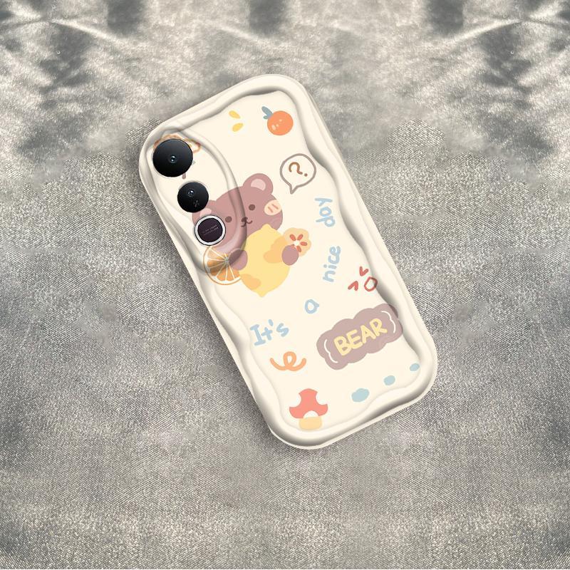 Thích hợp cho VIVO V50 Lite 3D Girls Soft TPU Bear Rilakkuma Vỏ điện thoại chống sốc