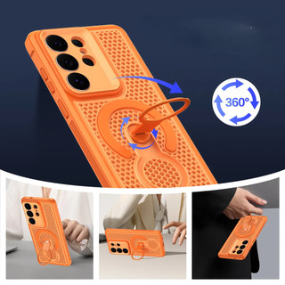 Ốp điện thoại làm mát từ tính xoay 360 độ ° Hỗ trợ chân đế, nam châm mạnh 2300 cho Samsung S26 Ultra