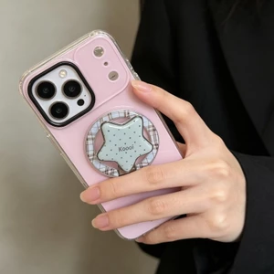 Giá đỡ điện thoại từ tính INS Star cho vỏ nam châm và IPhone 17 16 15 13 Pro Max 14 Plus Giá đỡ vòng đeo tay có thể gập lại có gương