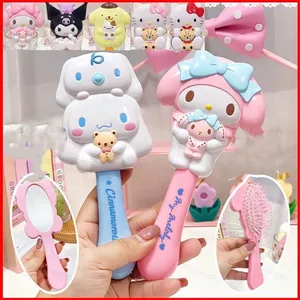 ST2 Sanrio Dễ Thương Di Động Hoạt Hình Sinh Viên massage Túi Khí Lược Tay Cầm Gương Kuromi Melody Hello Kitty Cinnamoroll TS2