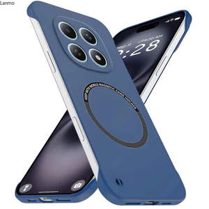 Không viền Sang Trọng Từ Tính Mỏng Cho Xiaomi POCO M8 Pro POCOM8 Ốp Lưng Không Khung Nhẹ Mờ Chống Trầy Xước Vỏ Cứng Chống Sốc Giáp
