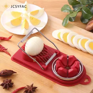 Máy thái trứng JCSYFAC cho trứng luộc cứng Máy cắt lát trứng luộc đa năng, dây thép không gỉ với 2 kiểu cắt lát mới