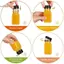 Hộp đựng đồ uống TRTR 4 Chai nước ép 120ml Cà phê trong suốt rỗng Milktea Chai nhựa vuông có nắp VN