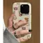 Miffy thỏ nhỏ tích hợp cho iPhone 17promax trường hợp iPhone 14/13/12 giả da kết cấu
