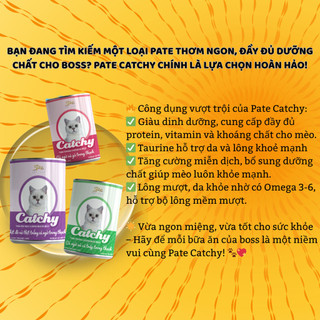 [ Thùng ] Pate Catchy 400gr - Dinh Dưỡng Toàn Diện Cho Mèo Mọi Lứa Tuổi Với Nhiều Hương Vị