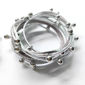 Phong Cách Mới Nhiều Lớp Handmade Vòng Tay Da Nữ Thời Trang Độc Đáo Ngọc Trai Đính Kim Cương Nam Châm Khóa Vòng Tay Phụ Kiện