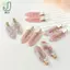 2 Dụng Cụ Tạo Kiểu Tóc Phong Cách Hàn Quốc Đơn Giản Màu Hồng Liền Mạch Kẹp Tóc Cho Nữ Ngọt Ngào Tươi Nổ Kẹp Dubill Kẹp Tóc