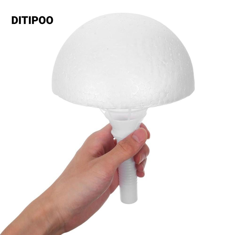 Giá đỡ bó hoa xốp DITIPOO, Giá đỡ hoa nhân tạo nửa tròn màu trắng, Chất liệu xốp thời trang DIY Giá đỡ bó hoa cô dâu Đồ dùng đám cưới