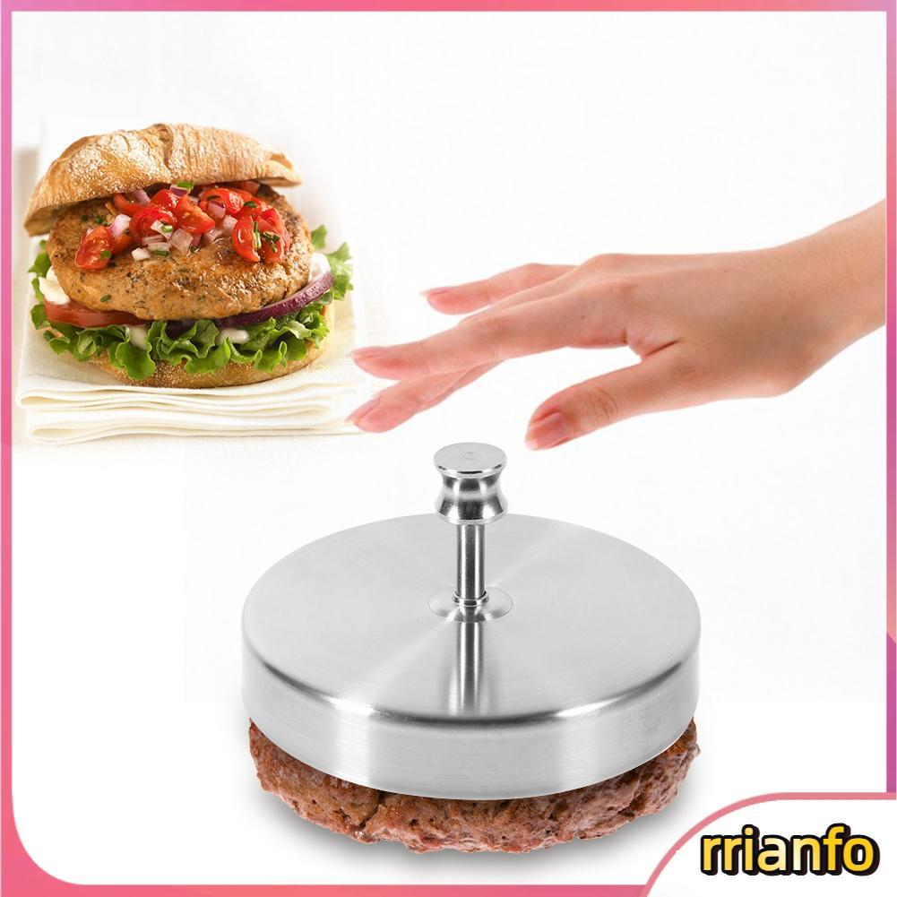 rrianfo Thép Không gỉ Chịu Lực Nhồi Hamburger Thịt Thịt Bò Khuôn Ép Bánh Patty Máy Làm Dụng Cụ Nhà Bếp