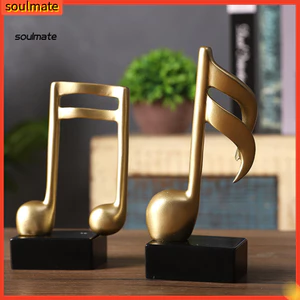 Linh hồn| Nhạc Nhỏ Hình Tượng Âm Nhạc Chủ Đề Trang Trí Âm Nhạc Vàng Lưu Ý Điêu Khắc Nhựa Hình Biểu Tượng Âm Nhạc Hiện Đại Trang Trí Cho Phòng Đàn Piano Tại Nhà Bàn Văn Phòng Trung Tâm Cho Đông Nam
