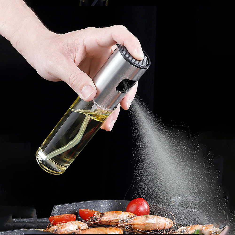 Thép không gỉ 304 BBQ Dầu Ô Liu Xịt Khuếch Tán Cho Nhà Bếp Hộp Đựng Bình Xịt Hộp Đựng Giấm Nhiên Liệu Nồi