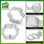 SWEET Thép không gỉ Crumpet Ring 1 Cái Khuôn Tart đục lỗ cho Mousse Bánh ngọt và Bánh nướng tại nhà hoặc tiệm bánh n
