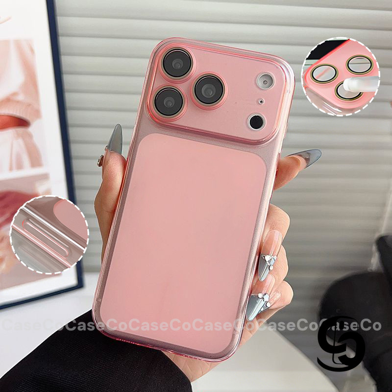 Ốp Lưng Cho IPhone 17 16 15 13 11 12 14 Pro Max 16 14 15 Plus 17air Ốp bảo vệ ống kính siêu mỏng, mờ, sáng đẹp.