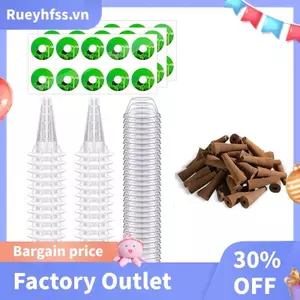 Phụ kiện sân vườn thủy canh Pod Kit Giỏ trồng trọt, Vỏ cách nhiệt trong suốt, Bọt biển trồng cây, Nhãn