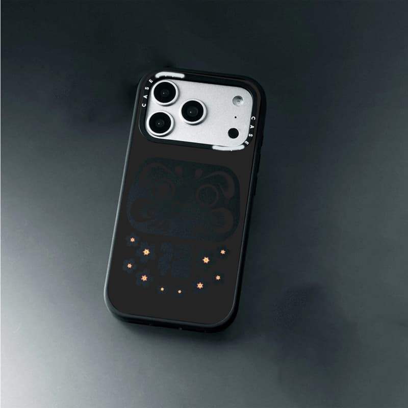 CASECASE X Hộp đựng ngôi sao đối xứng Phiên bản vòng máy ảnh màu trắng Màu đen mờ Vỏ tác động hút từ tính cứng cho Apple IPhone 13 14 15 16 17 Pro Max Air Plus có hộp