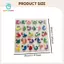 Bảng Xếp Hình Bảng Chữ Cái Tiếng Ả Rập gamchiano Có Tay Nắm Khối Ghép Hình Bằng Gỗ Cho Trẻ Em