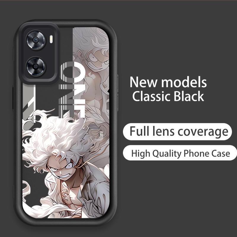 Ốp Cho OPPO A57 4G A77 4G A77S 4G Hoạt Hình Silicon Màu Kẹo Mềm TPU One Piece Five Gear Luffy Angel Eye Vỏ Điện Thoại Chống Sốc