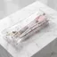 Bút chì GETVOW, Túi đựng bút loại nút bấm trong suốt, Túi đựng văn phòng phẩm PVC dâu tây / anh đào chất lượng cao Văn phòng học