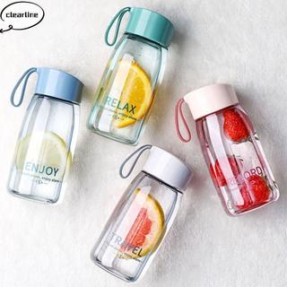 CLEARLINE 380ml Chai Nước Chống Rò Rỉ Thời Trang Nhựa Tinh Tế Cốc