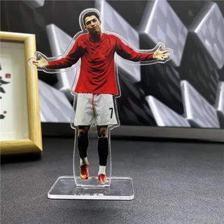 Cristiano Ronaldo Messi Football Star Craft Standing Brand Acrylic Humanoid Standing Plate Home Decoration Soccer Orn