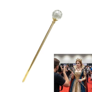 Yoo Shimmering Pha Lê Nữ Hoàng Scepter Dành Cho Người Lớn Trẻ Em Nhập Vai Trò Chơi Cosplay Đảng Chụp Ảnh Phụ Kiện Nữ Hoàng Nhân Viên