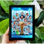 Tranh Poster Để Bàn Cầu Thủ Bóng Đá Lionel Messi (M10) tráng gương đóng khung - CN1