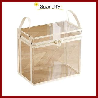Túi đựng búp bê SCANDIFY, Hộp sắp xếp chống bụi có thể nhìn thấy trong suốt, Công suất lớn đa năng Chống ẩm có tay cầm có dây kéo Quần áo lưu trữ
