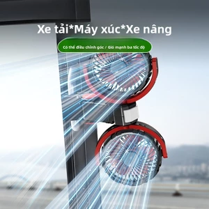 Quạt Đôi Ô Tô VINZEO 2026 - Xoay 360 Độ, 3 Cấp Độ Gió, Siêu Mạnh & Êm Ái cho Xe Hơi
