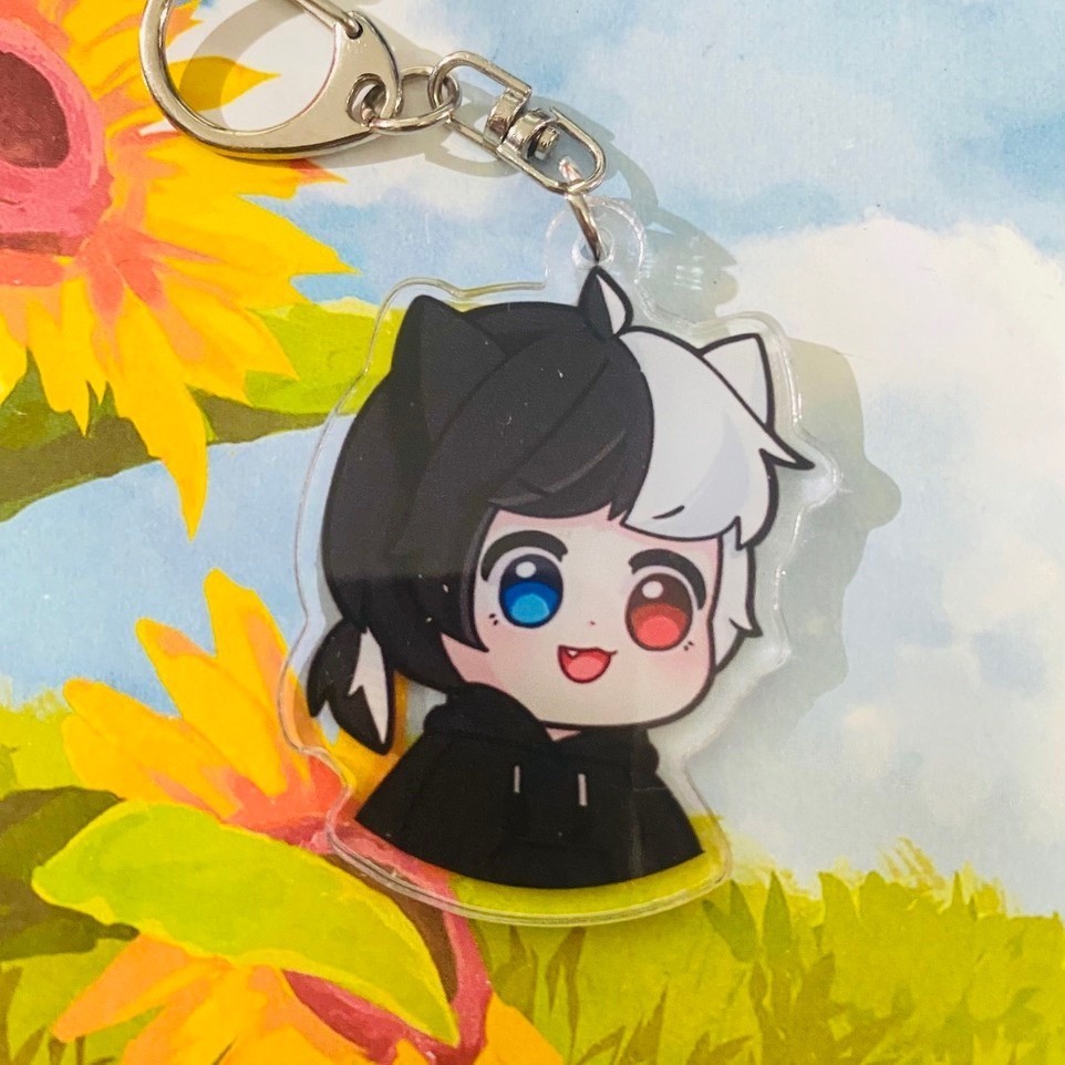 Móc khóa HERO TEAM nhân vật Simmy Phong cận Siro Mr Vịt Sammy Đào Timmy Kairon Kamui anime chibi mica acrylic